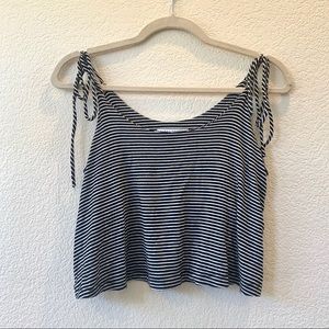Final Touch Striped Crop Top